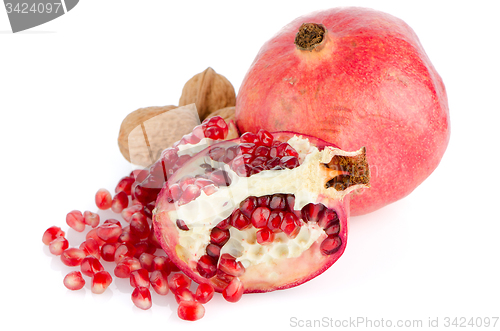 Image of Ripe pomegranate fruit