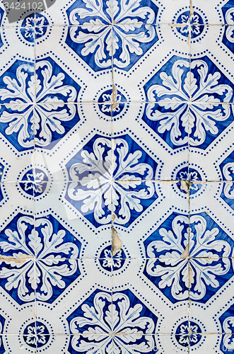 Image of Traditional Portuguese glazed tiles