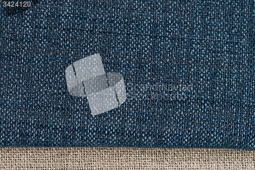 Image of Blue fabric texture