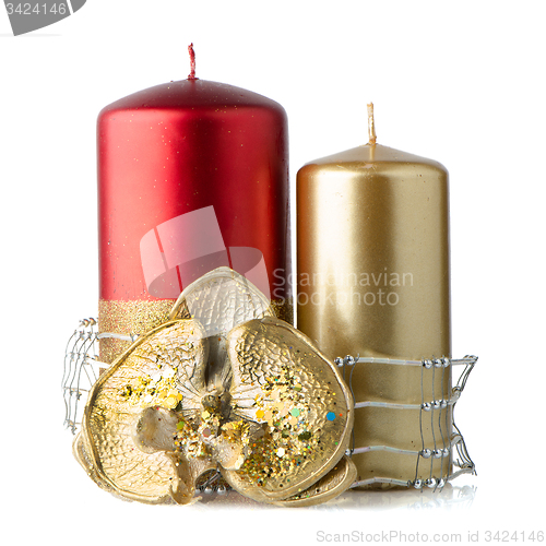 Image of Christmas candle decoration