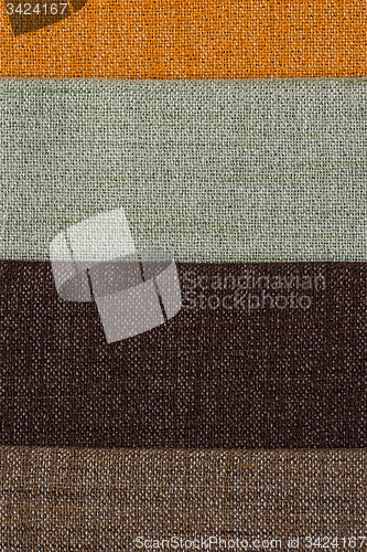 Image of Multi color fabric texture samples