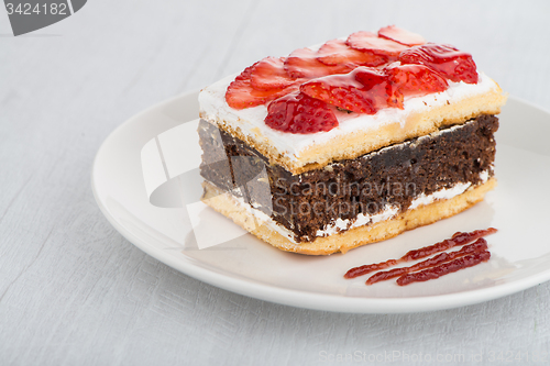 Image of Chocolate strawberry cake 