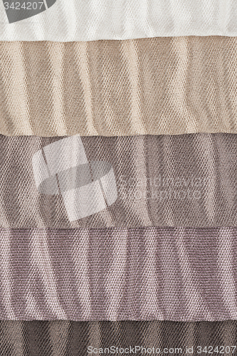 Image of Multi color fabric texture samples