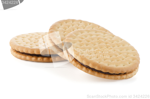 Image of Sandwich biscuits with chocolate filling