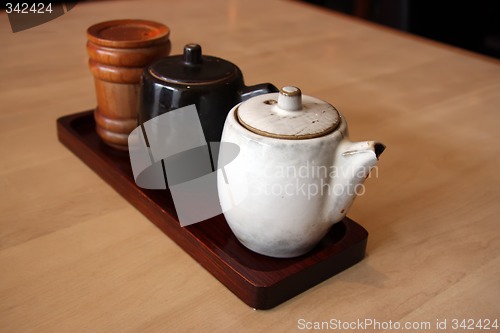 Image of Japanese condiment containers