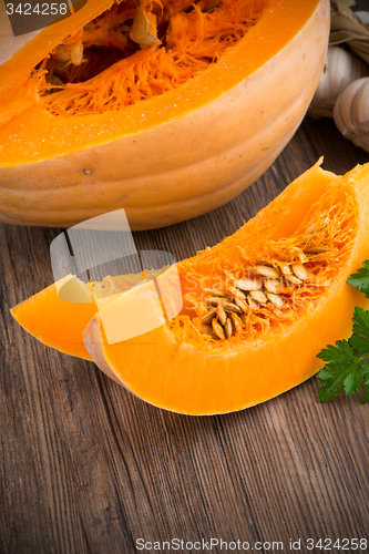 Image of Sliced pumpkin