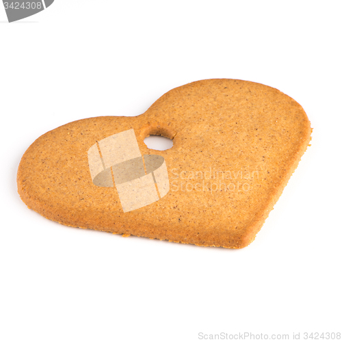 Image of Christmas decoration: heart shaped gingerbread 