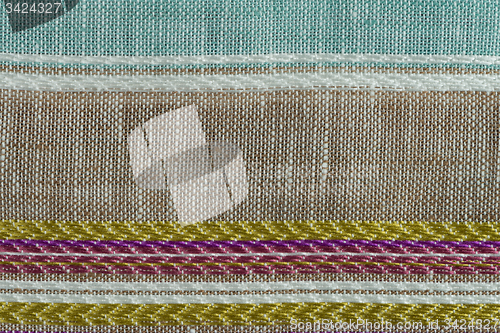 Image of Multi color fabric texture samples