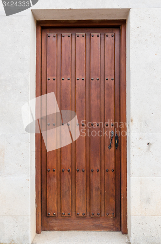 Image of Old wooden entrance door