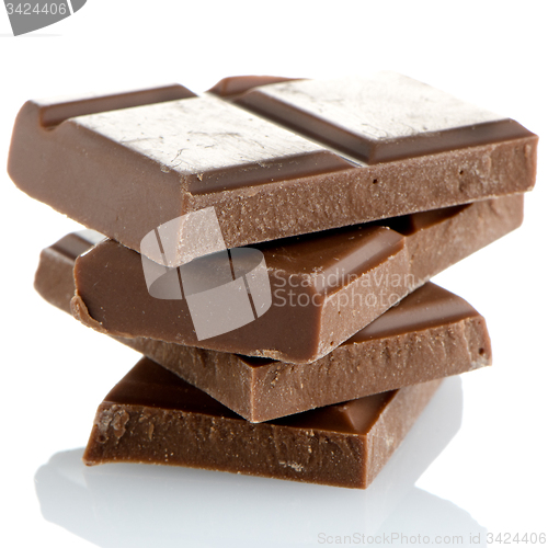 Image of Closeup detail of chocolate parts