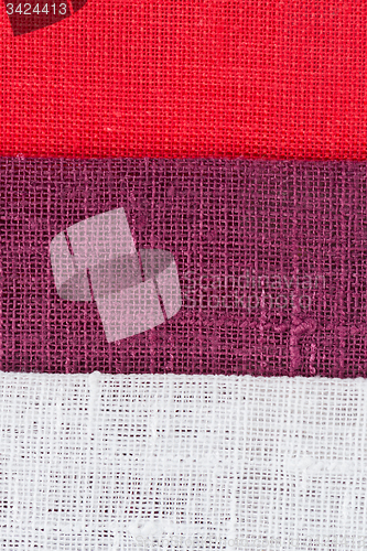 Image of Multi color fabric texture samples