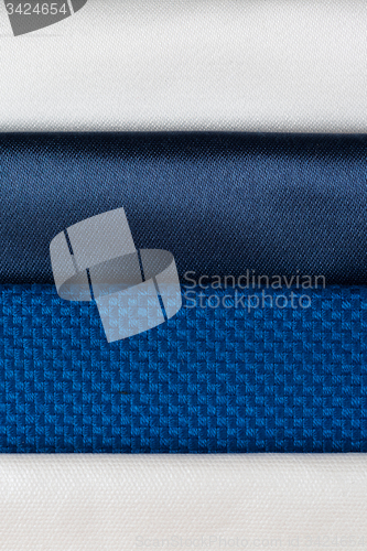 Image of Blue fabric texture