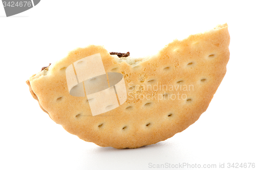 Image of Half sandwich biscuit with chocolate filling
