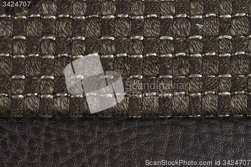 Image of Brown fabric texture