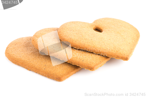 Image of Christmas decoration: heart shaped gingerbread 