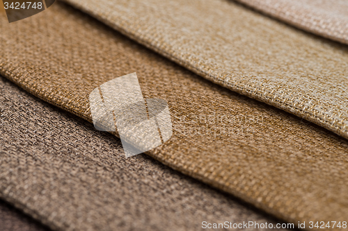 Image of Brown fabric texture