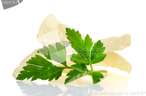 Image of Potato chips and parsley