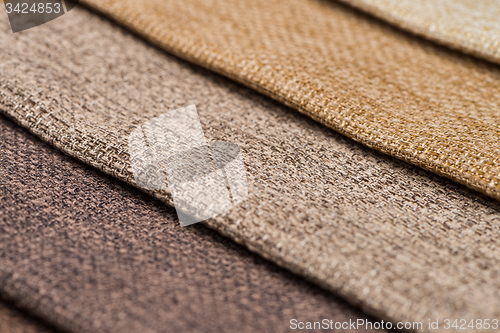Image of Multi color fabric texture samples