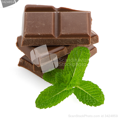 Image of Closeup detail of chocolate parts