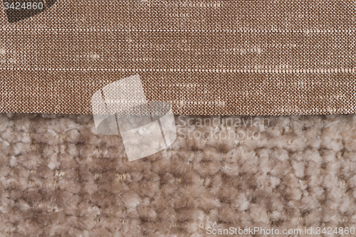 Image of Brown fabric texture