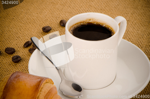 Image of Cup of black coffee 