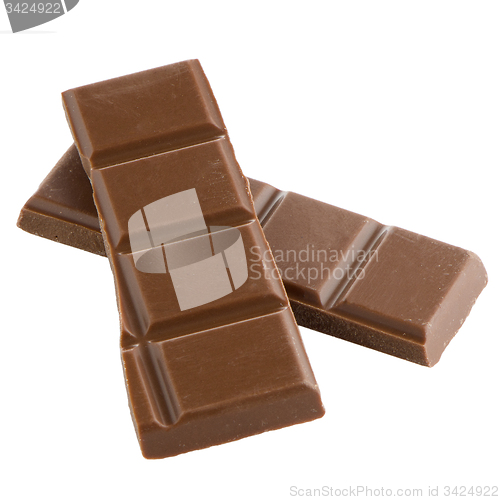 Image of Closeup detail of chocolate parts