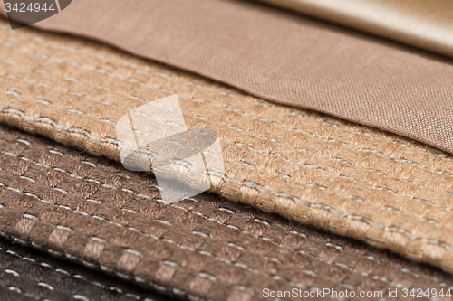 Image of Brown fabric texture