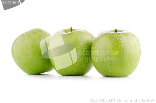 Image of Three fresh green apples