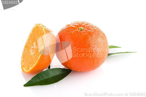 Image of Ripe tangerines or mandarin