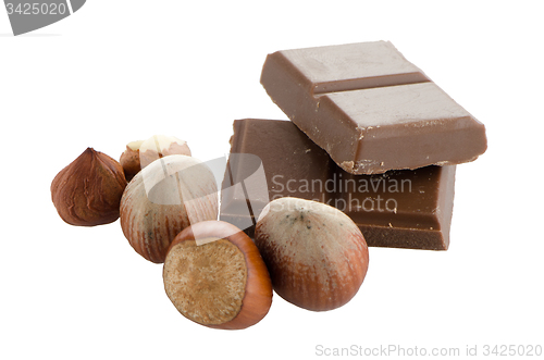 Image of Chocolate Bar with hazelnuts