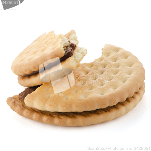 Image of Sandwich biscuits with chocolate filling