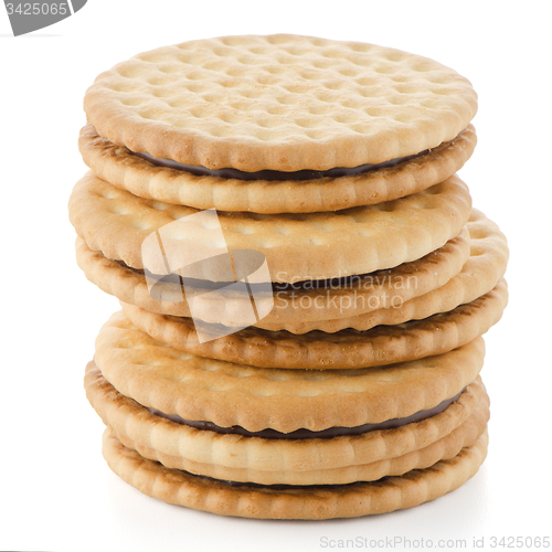 Image of Sandwich biscuits with chocolate filling