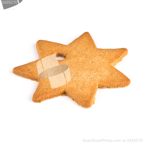 Image of Christmas decoration: star shaped gingerbread 
