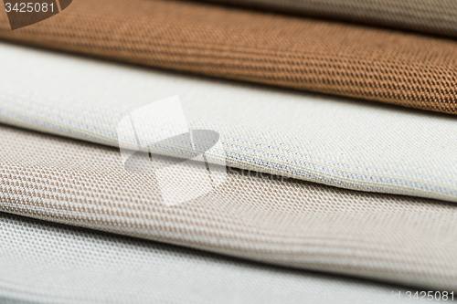 Image of Multi color fabric texture samples