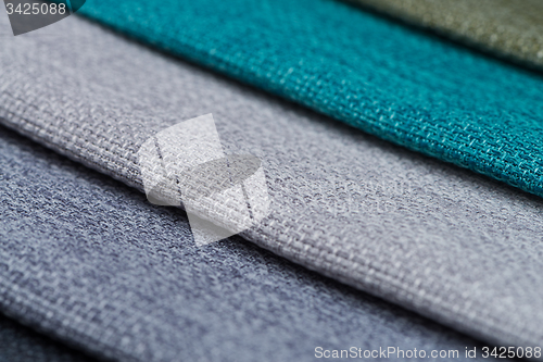 Image of Blue fabric texture