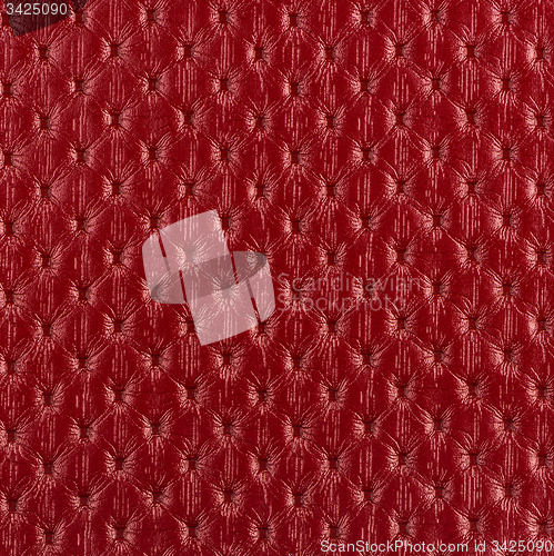 Image of Red leather texture closeup