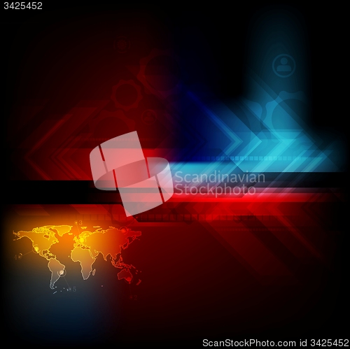 Image of Dark technology abstraction