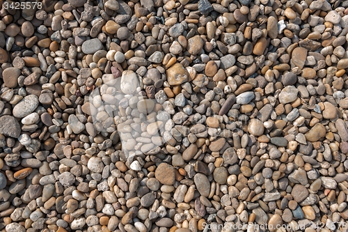 Image of Sea polished rocks closeup