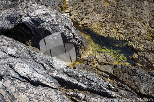 Image of Beach with rocks and clean water