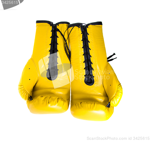 Image of Yellow boxing gloves 