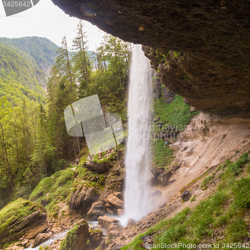 Image of Pericnik waterfall in Triglav National Park, Julian Alps, Slovenia.