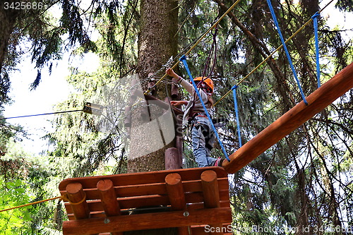 Image of adventure rope park