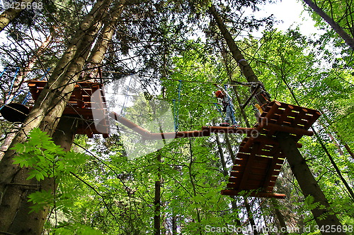 Image of adventure rope park