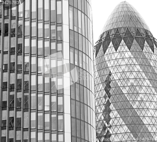 Image of new     building in london skyscraper      financial district an