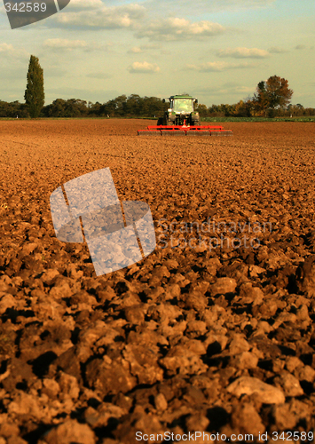 Image of tractor on field