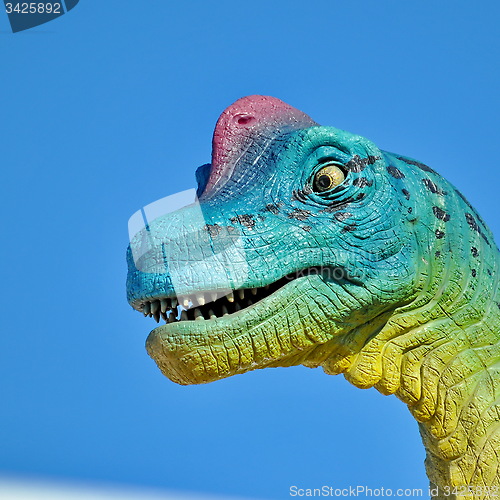 Image of Realistic model of dinosaur 