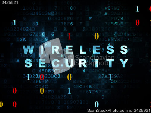 Image of Security concept: Wireless Security on Digital background