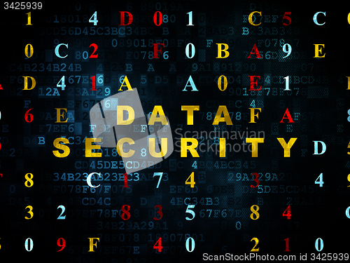Image of Privacy concept: Data Security on Digital background