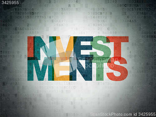 Image of Money concept: Investments on Digital Paper background