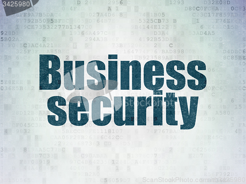 Image of Safety concept: Business Security on Digital Paper background